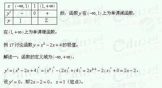 【江苏成人高考】复习资料理科数学-两个函数的和、差、积、商的求导法则